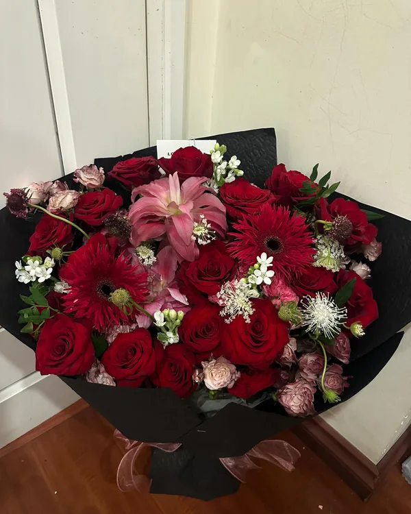 Đỏ · Hồng mix lily