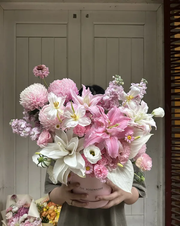 Hồng · Lily bó lớn